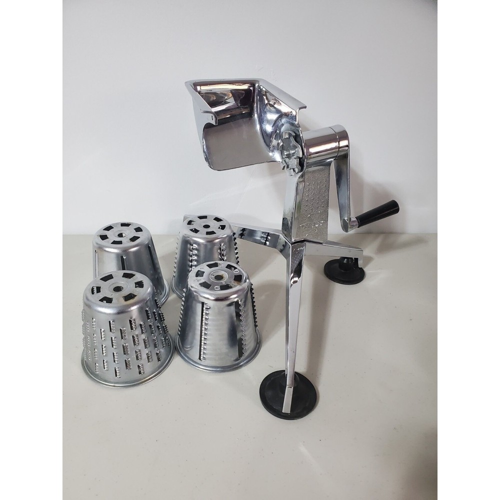 Vintage Saladmaster Food Processor Salad Cutter Grater Slicer Cheese Shredder